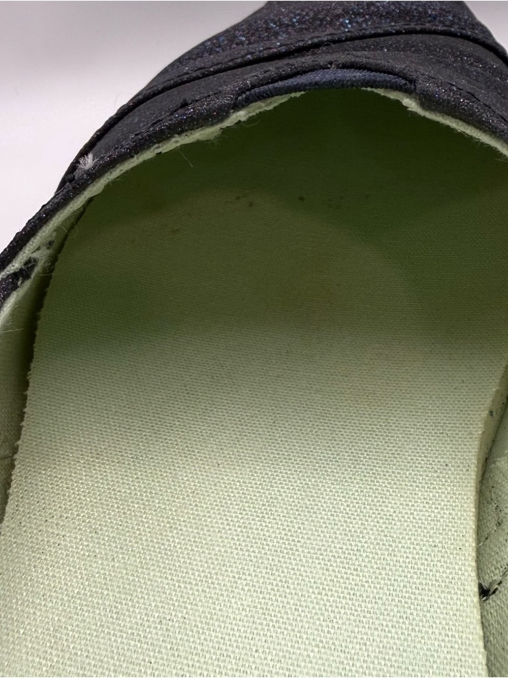 TOMS-Alpargata-Midnight Blue Sparkle Glitter Embroidered Fox-Size 8.5-In Box-EUC - Picture 14 of 16